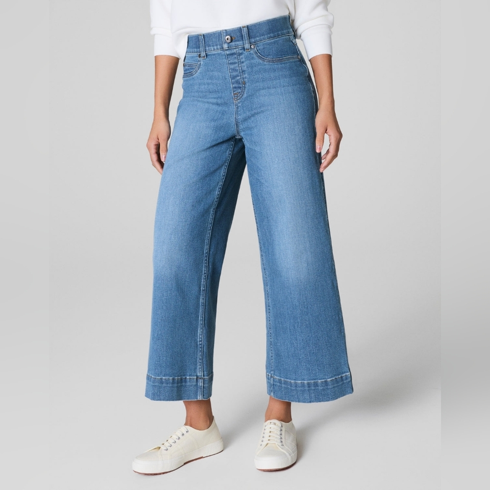 SPANX Women's Blue Flare & Wide Leg Jeans